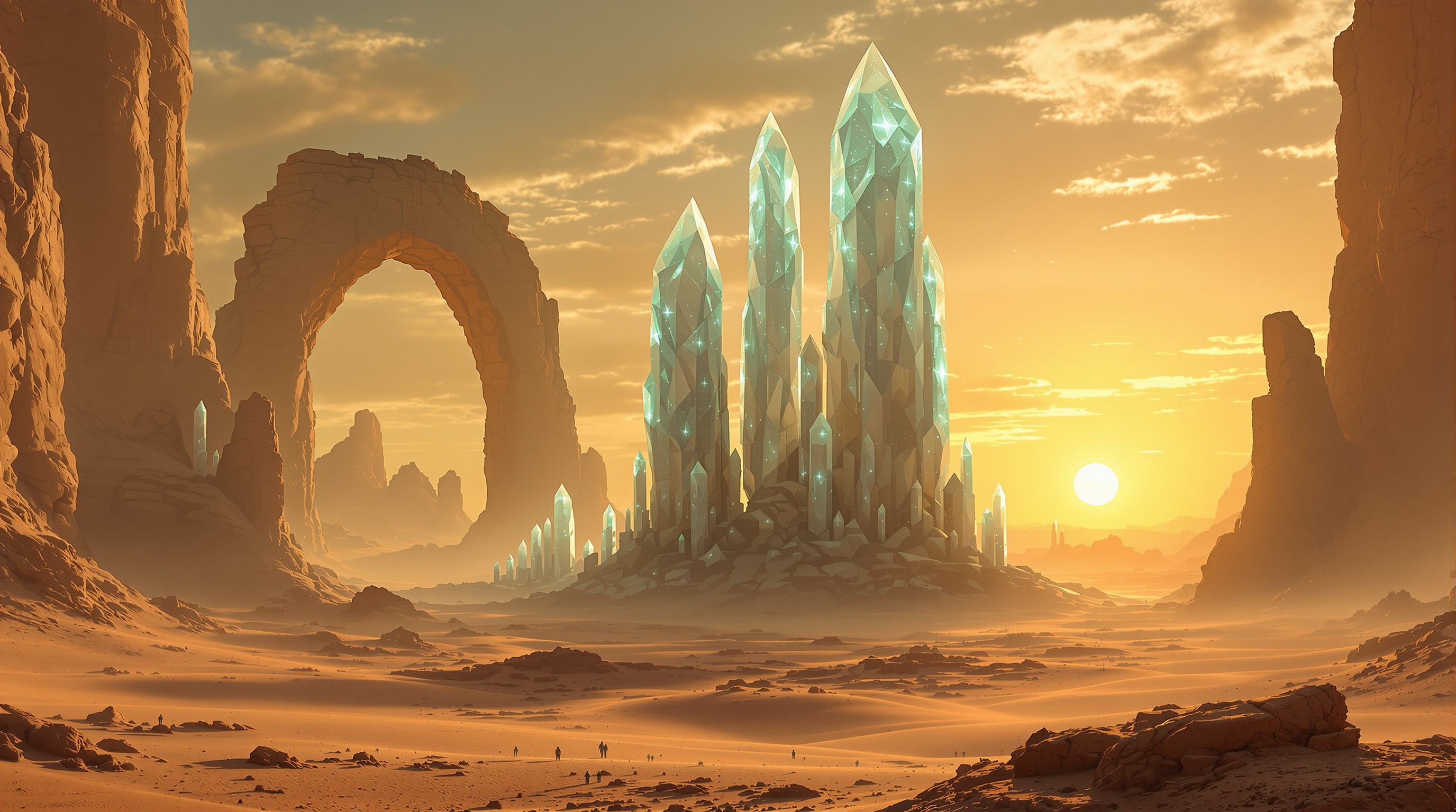 Crystal Desert Planet
