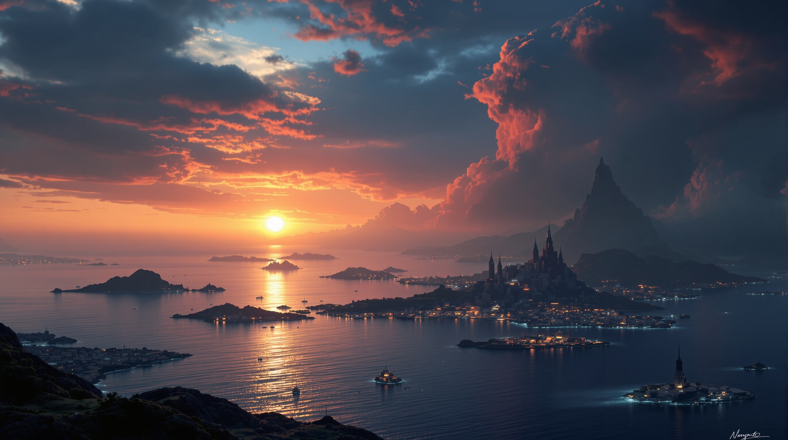 Ocean World at Dusk