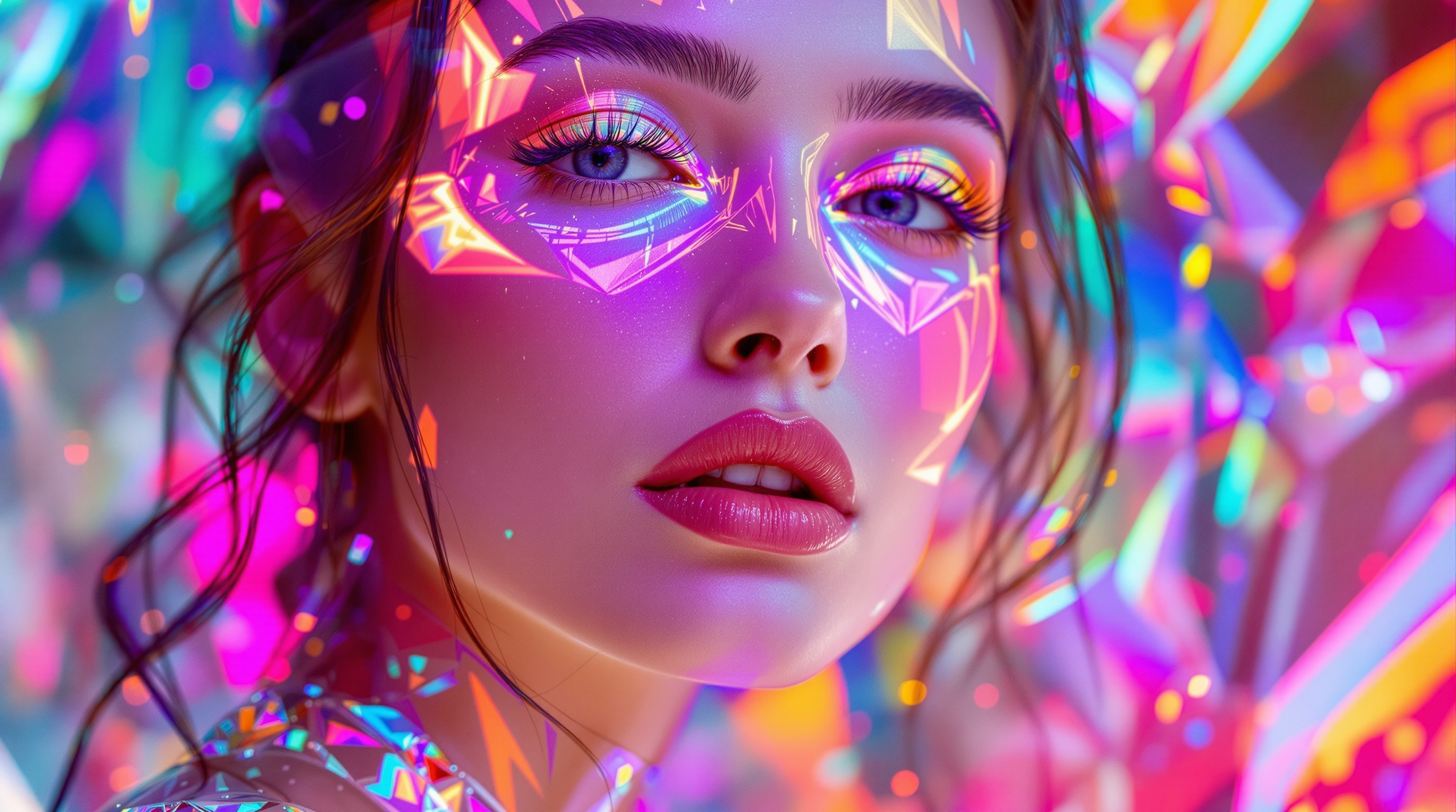 Holographic Fashion Editorial Cover