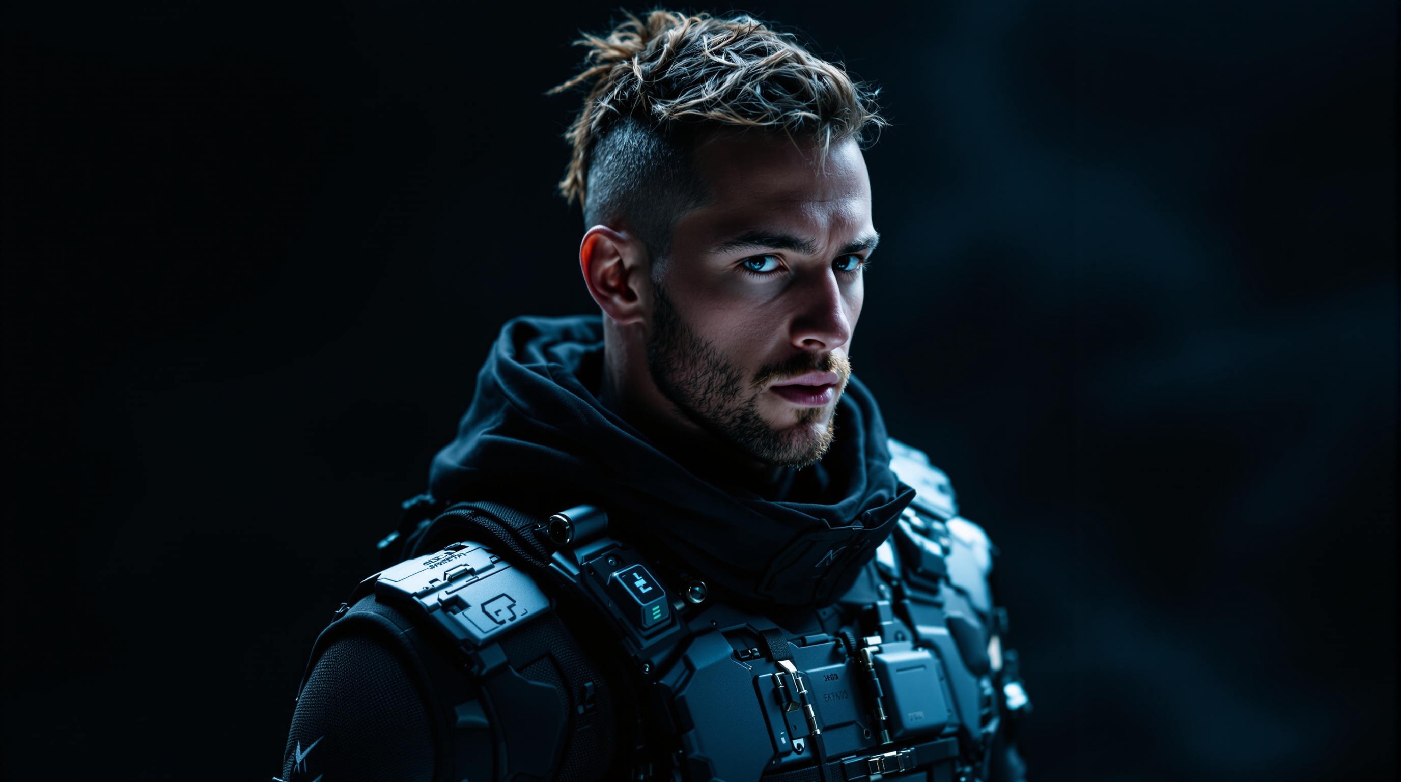 Futuristic Athlete Brand Portrait