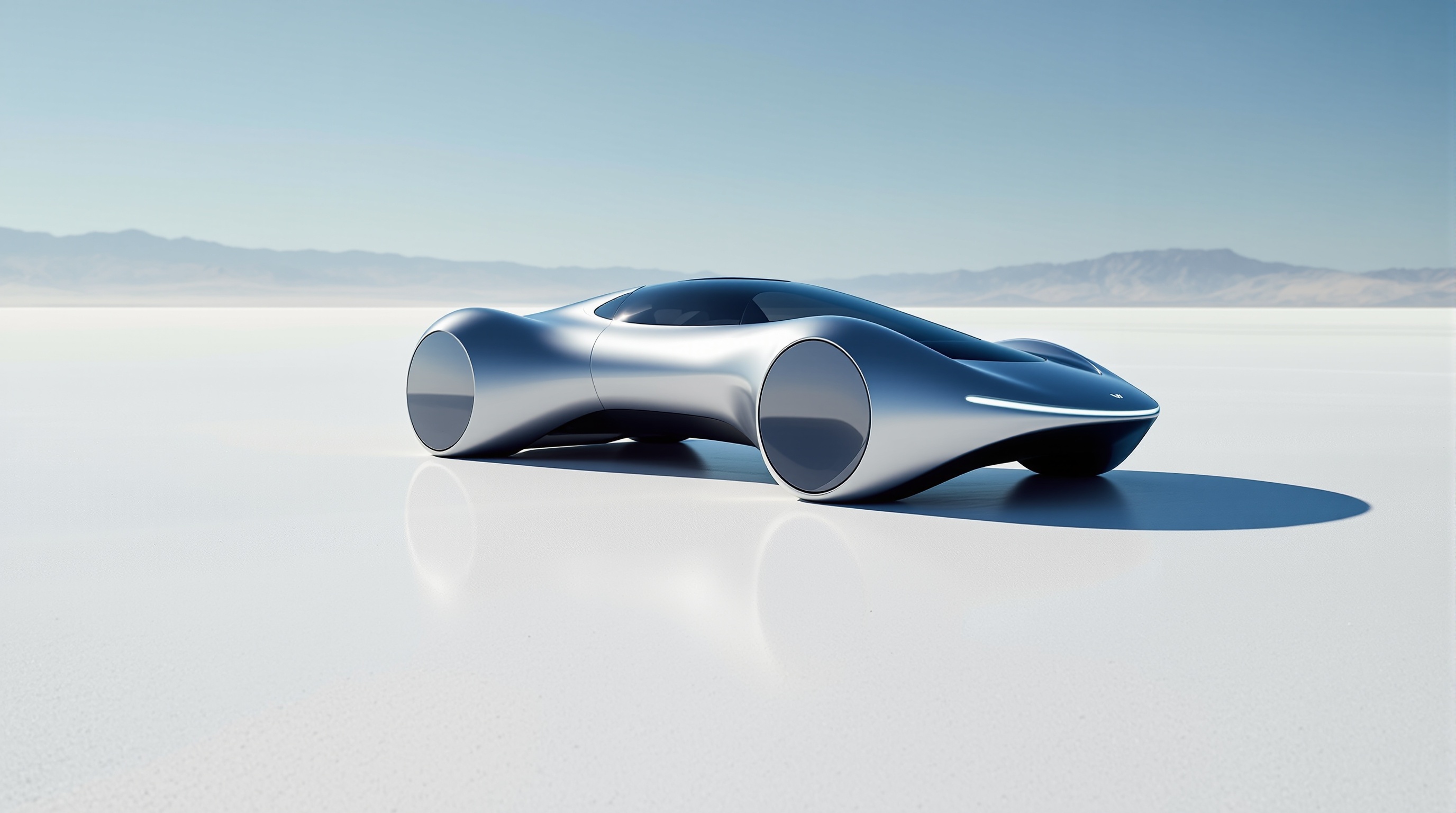Concept Car on Salt Flats