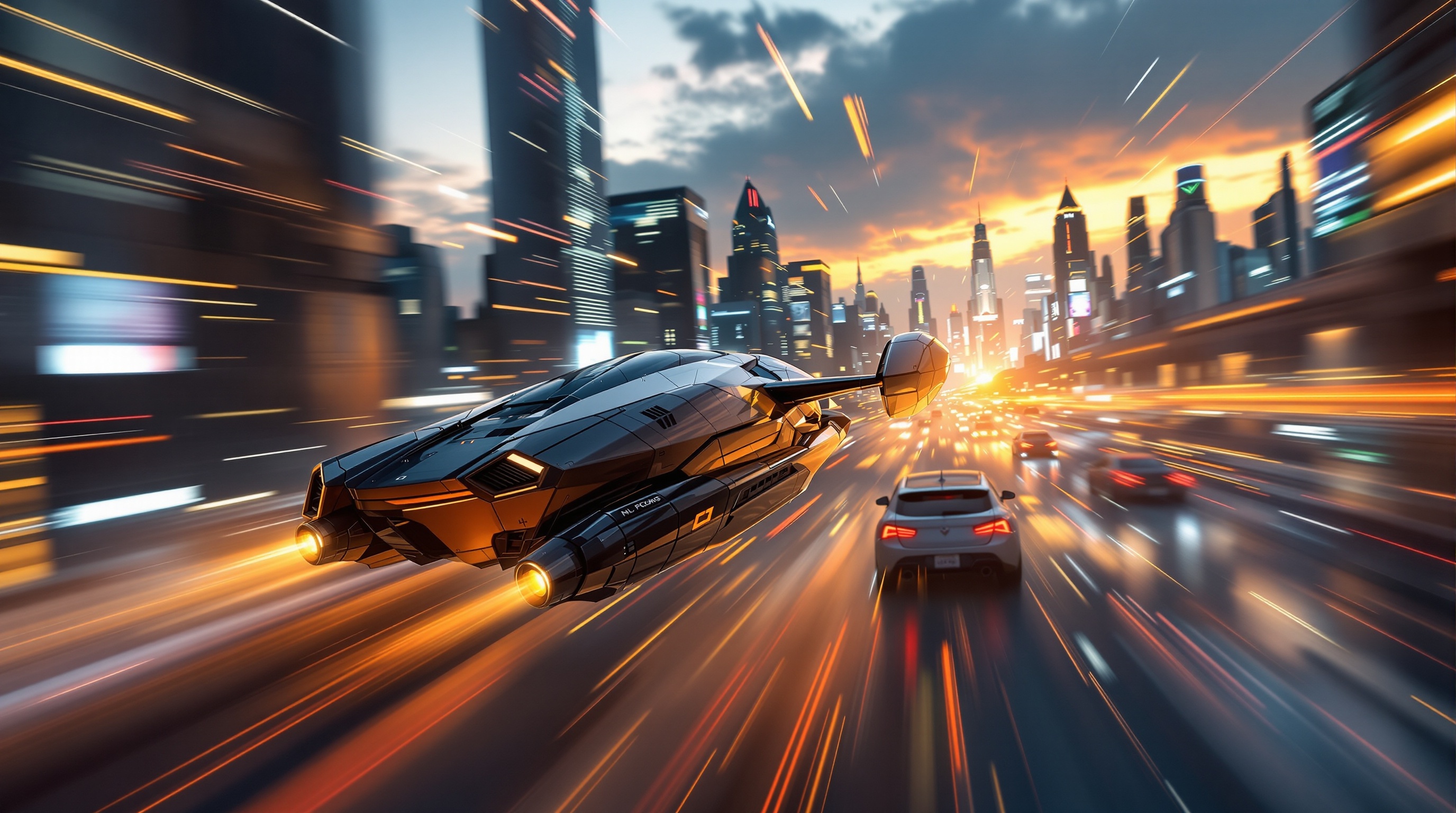 Hover Bike City Chase