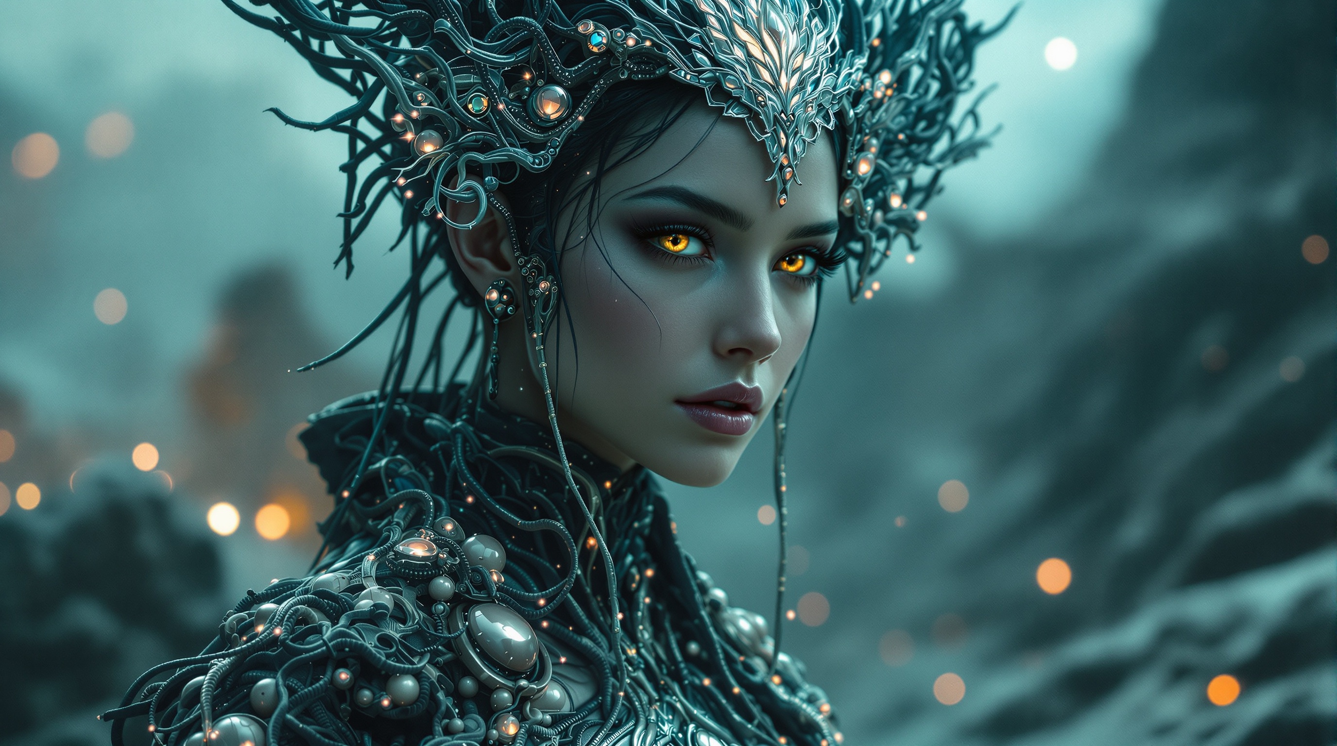Bioluminescent Alien Priestess