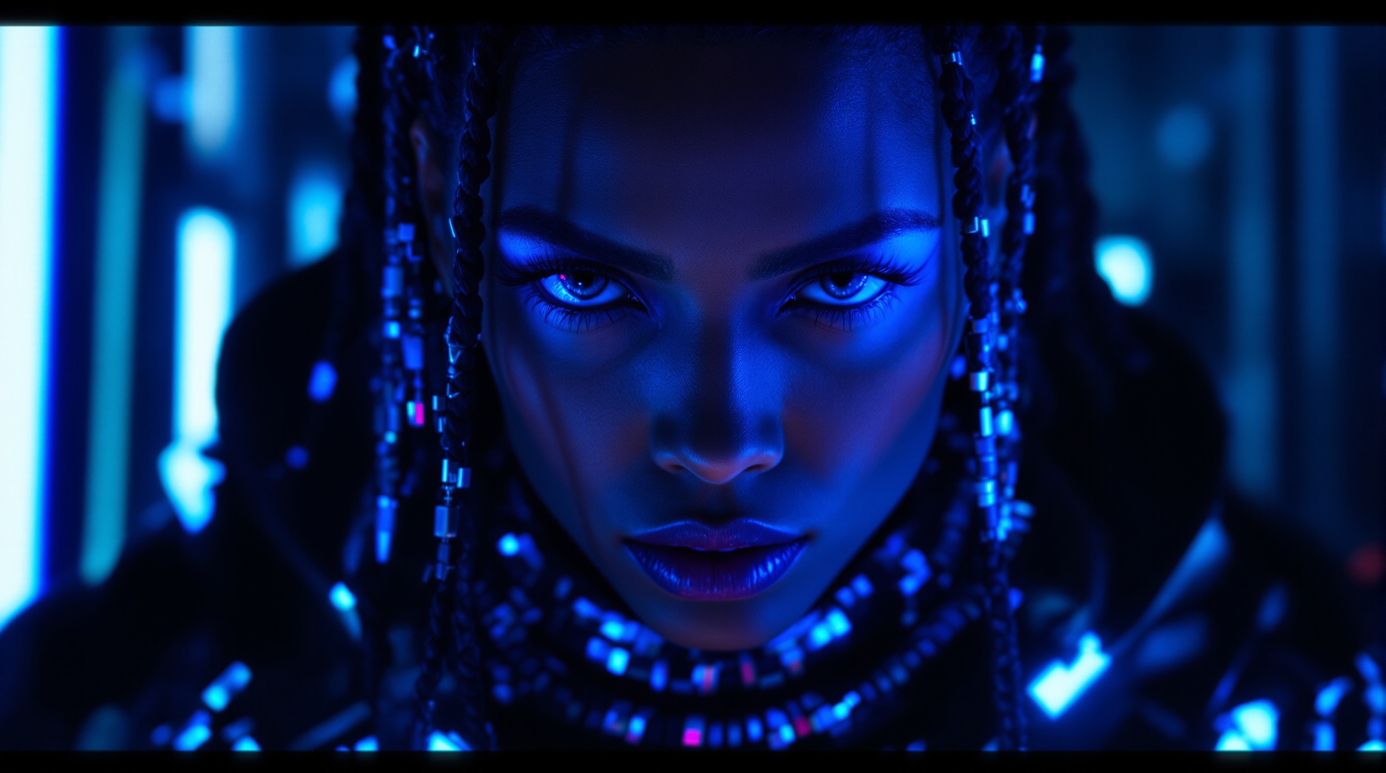 Cyber Oracle in Blue Light