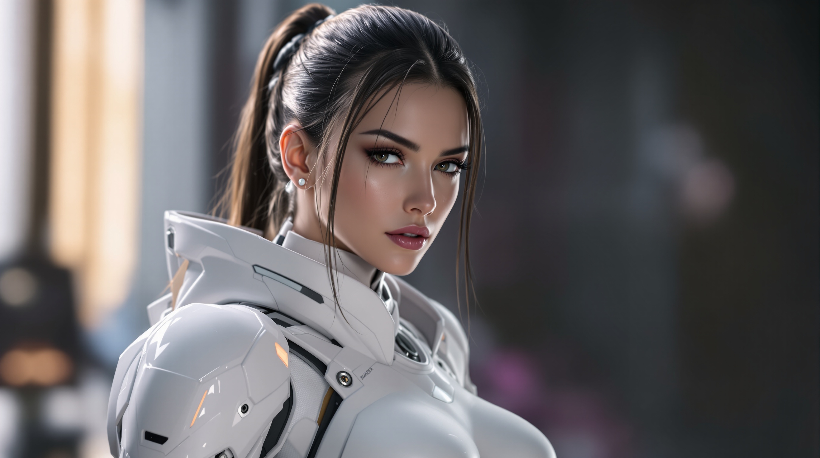 White Armor Fashion Heroine