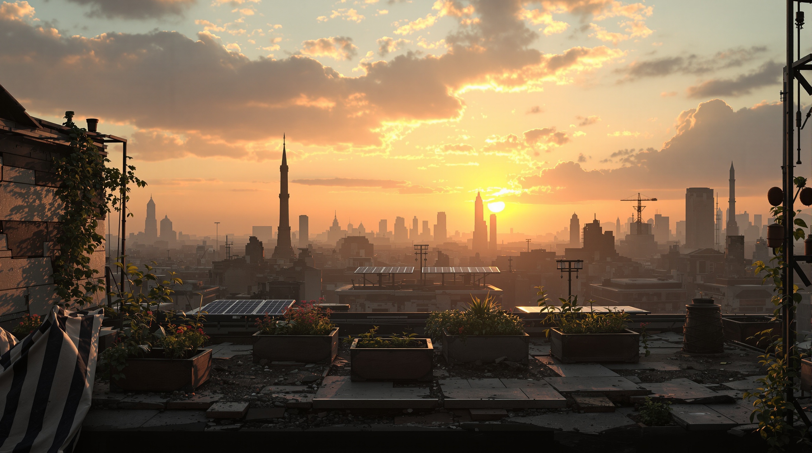 Rooftop Garden After the End