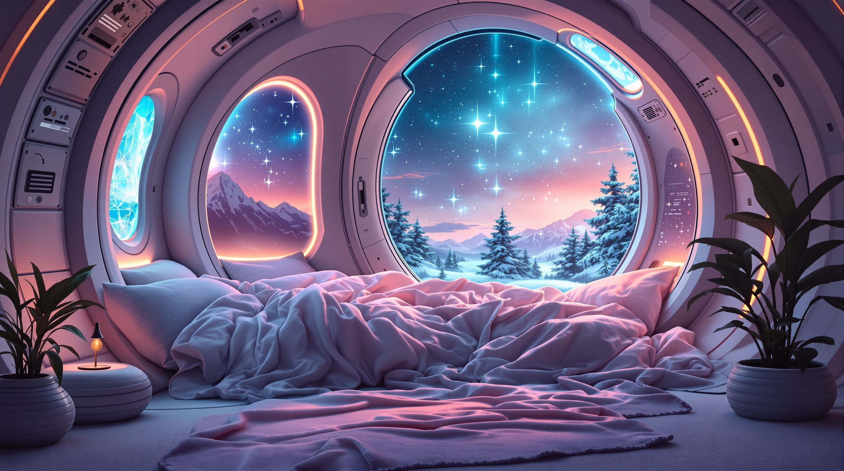Cozy Sci-Fi Reading Nook