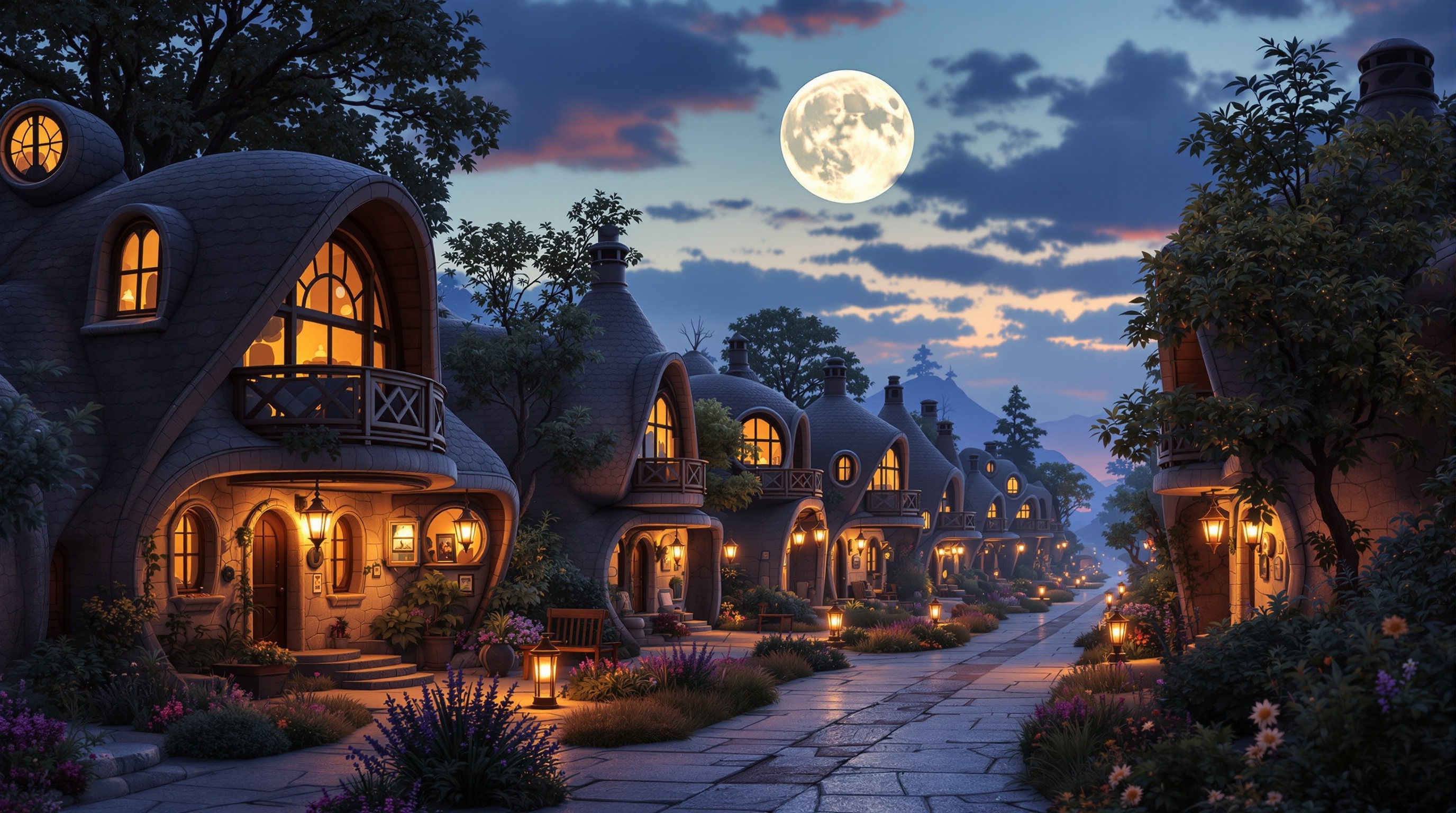 Dreamy Moon Colony Street