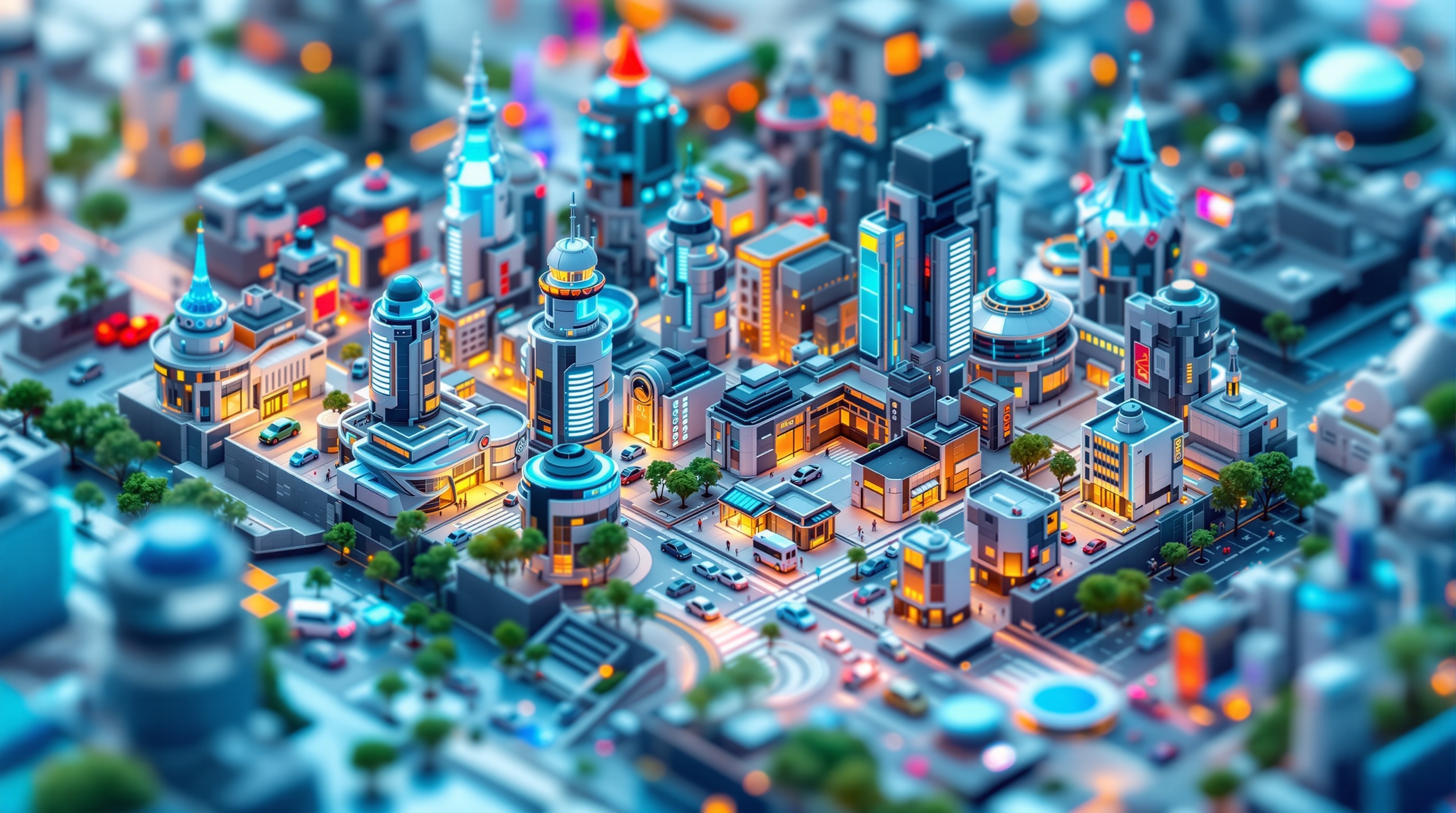 Miniature Isometric Future District