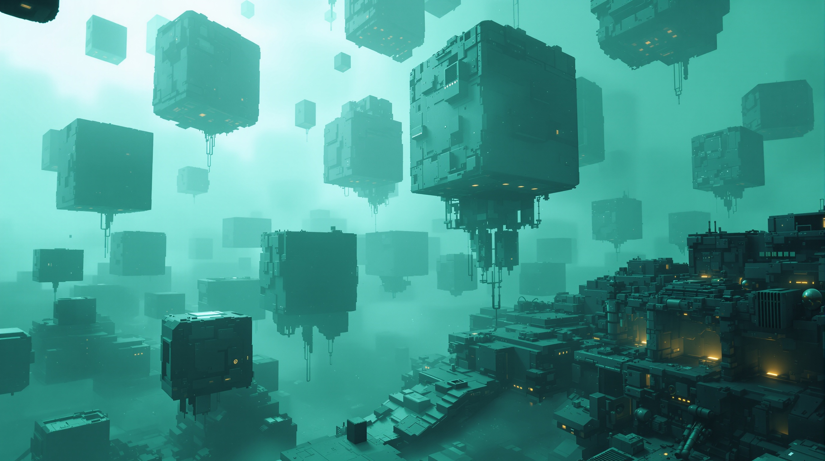 Floating Cubes