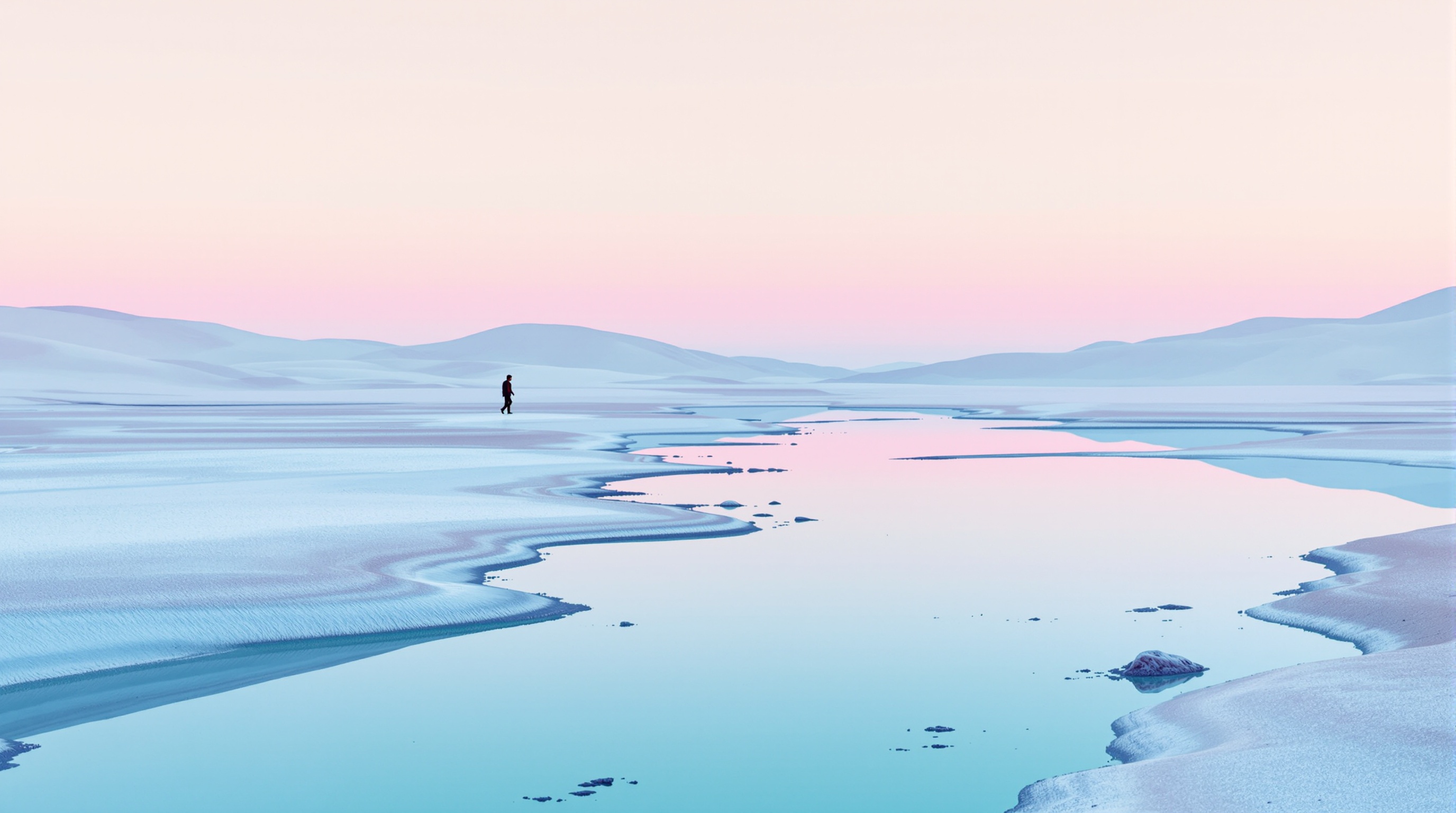 Desert Reflection Scene