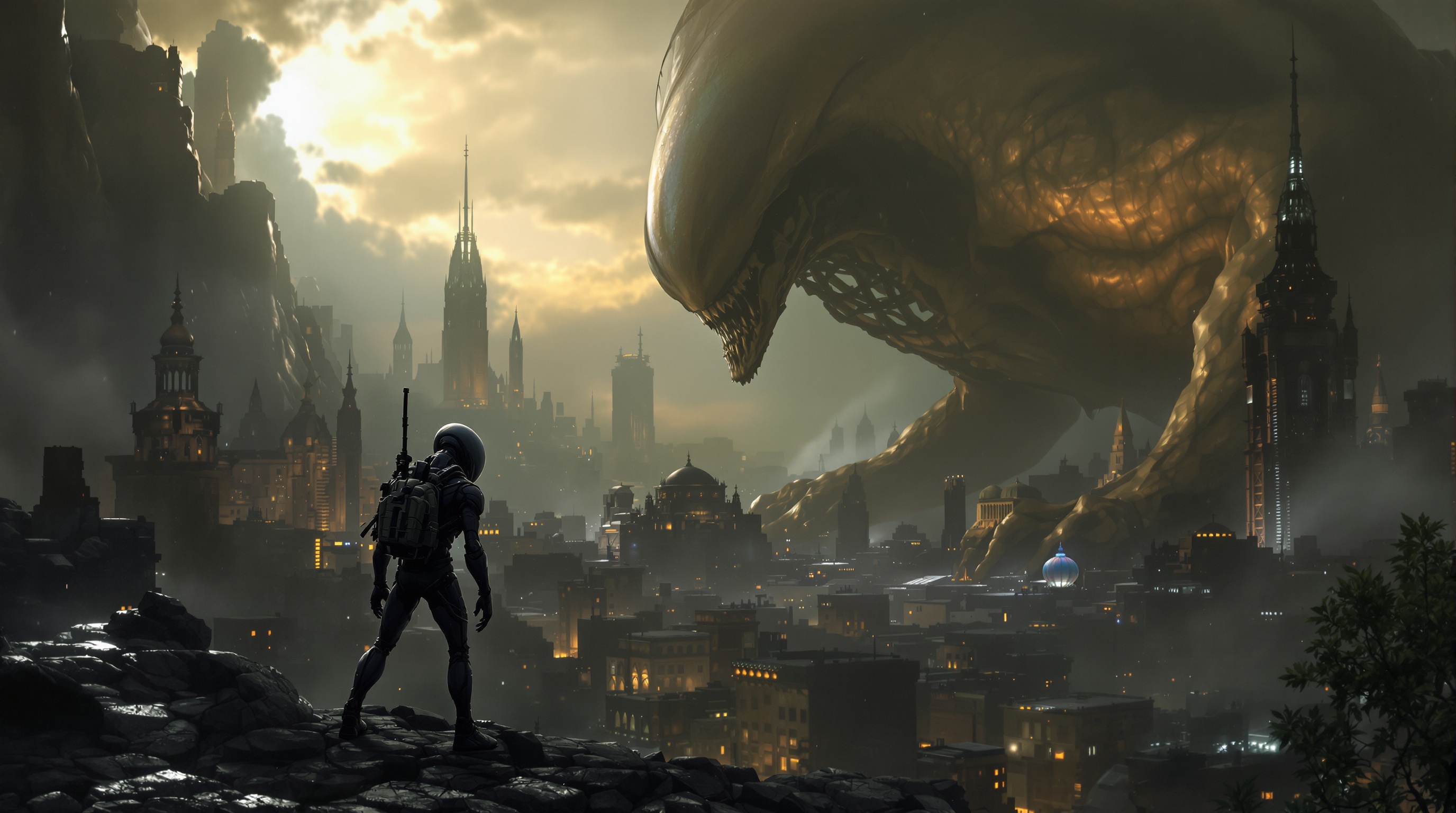 Alien Giant Scene