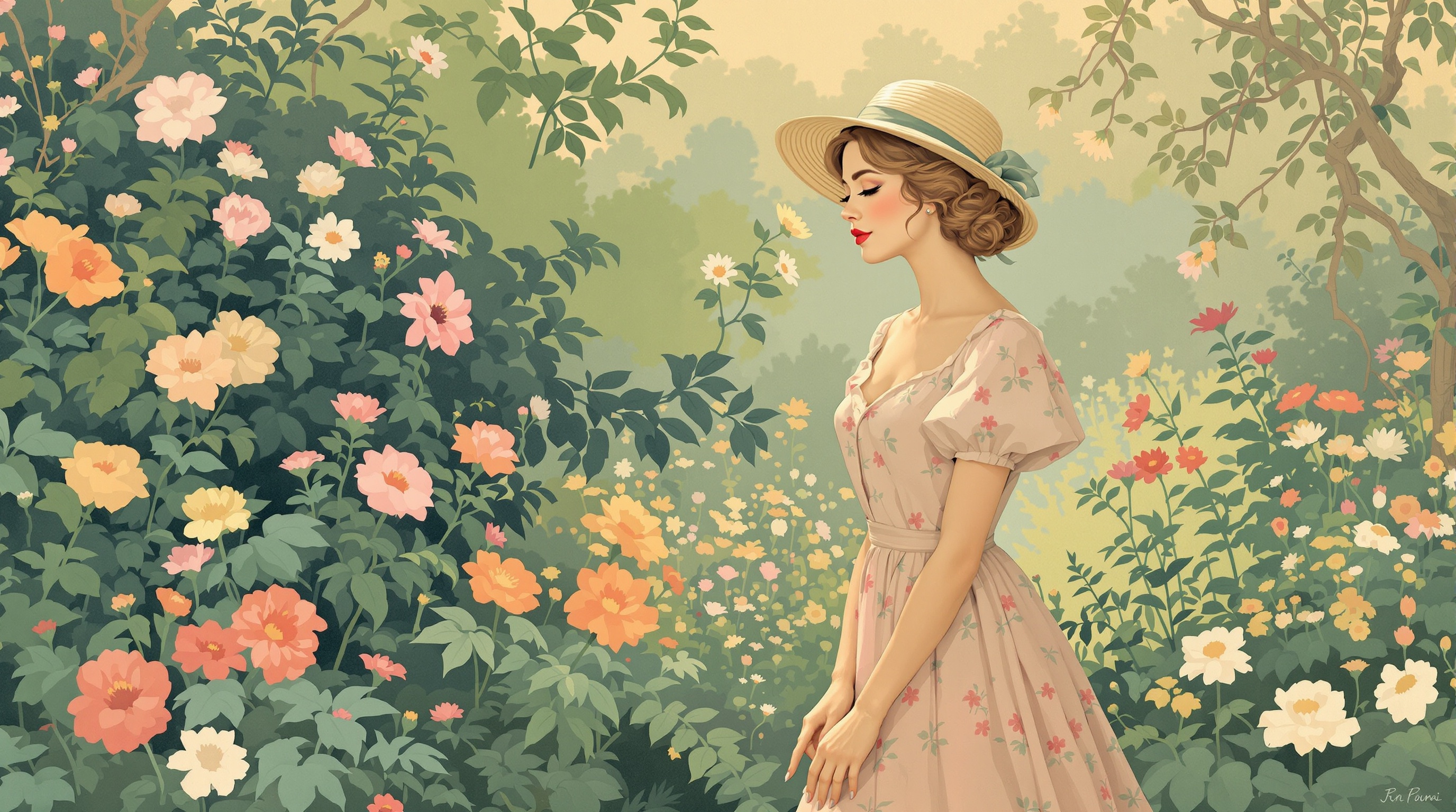 Vintage Woman Art